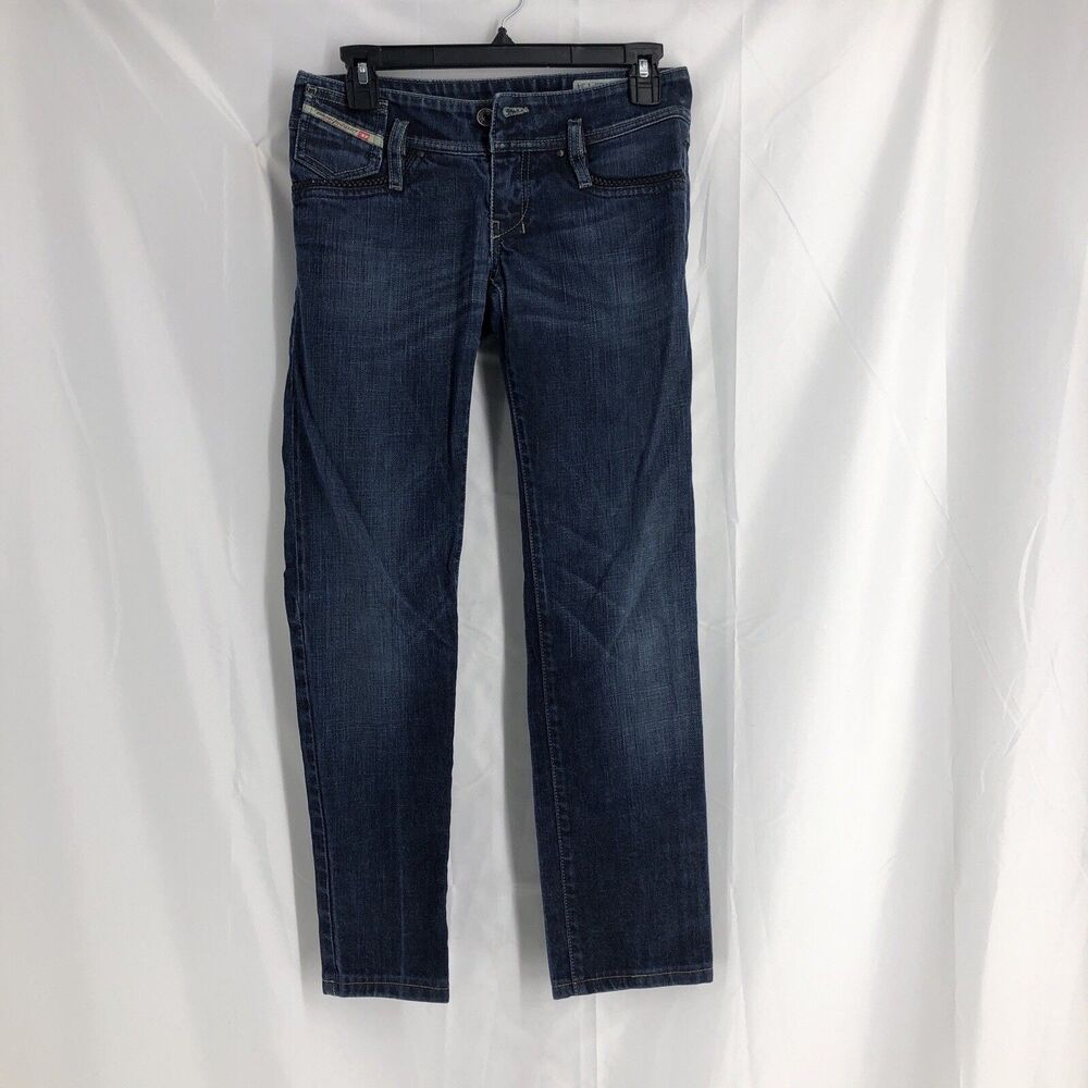 DIESEL 'Matic' Slim Tapered Leg Blue Stretch Denim Skinny Jeans Sz. 25x34